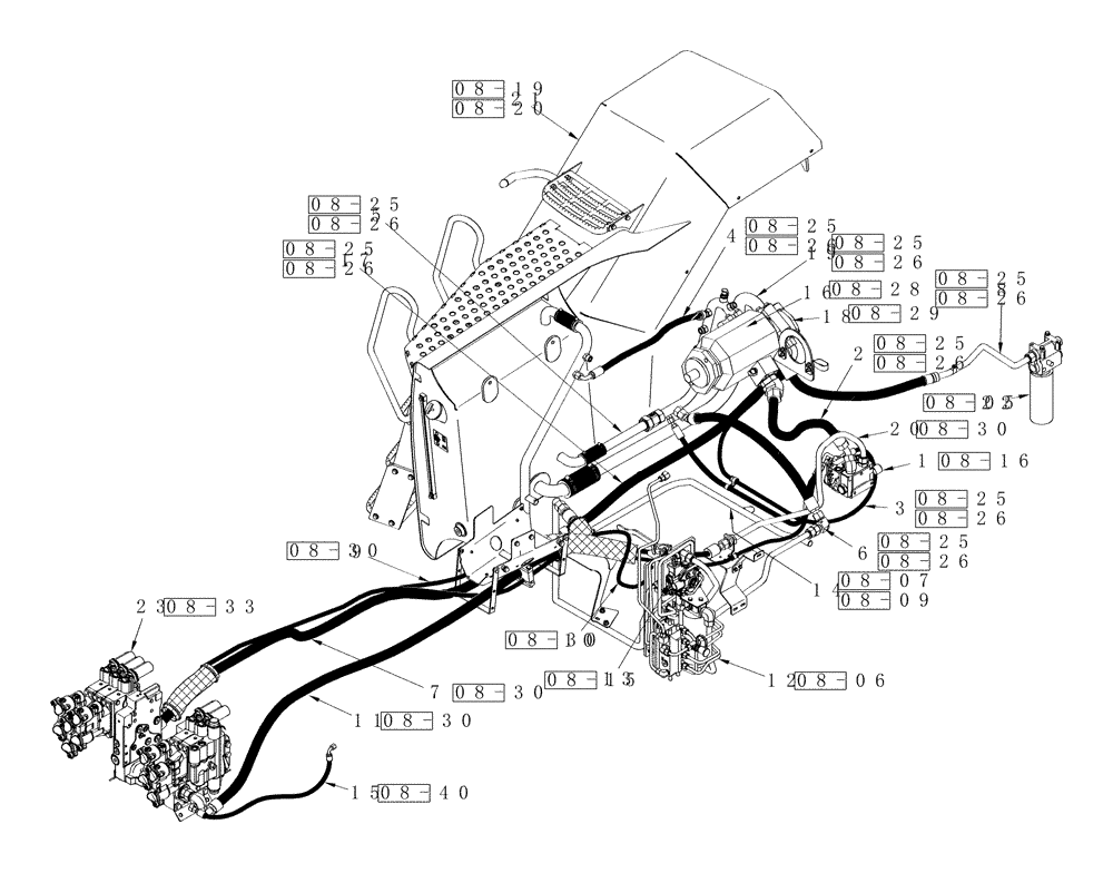 Схема запчастей Case IH STEIGER 485 - (01A-18) - HYDRAUICS - CHARGE PUMP AND AUXILIARY REMOTE CIRCUIT WITH HIGH OUTPUT HYDRAULICS (00) - PICTORIAL INDEX