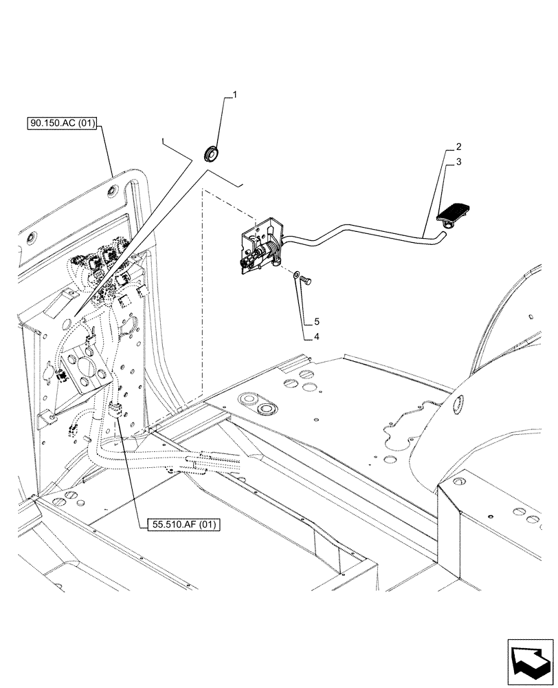 Схема запчастей Case IH PUMA 165 - (55.525.AK) - VAR - 337426, 337429, 337430, 337431, 337432, 391136, 391137, 391138, 391351, 758011, 758012, 758013, 758014, 758015, 758016, 758017, 758018, 758019, 758020, 758021, 758022, 759052, 759053 - ENGINE, THROTTL
