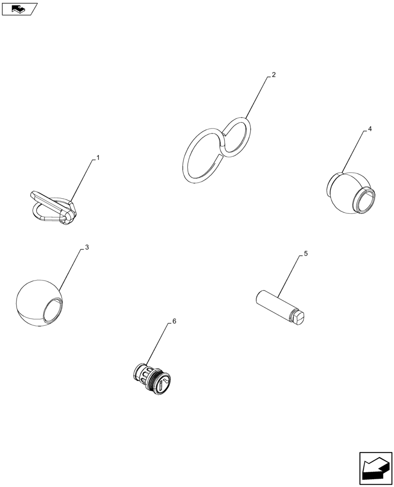 Схема запчастей Case IH FARMALL 115U - (88.100.AC[04]) - VAR - 332011 - ACCESSORY KIT FOR JAPAN (88) - ACCESSORIES