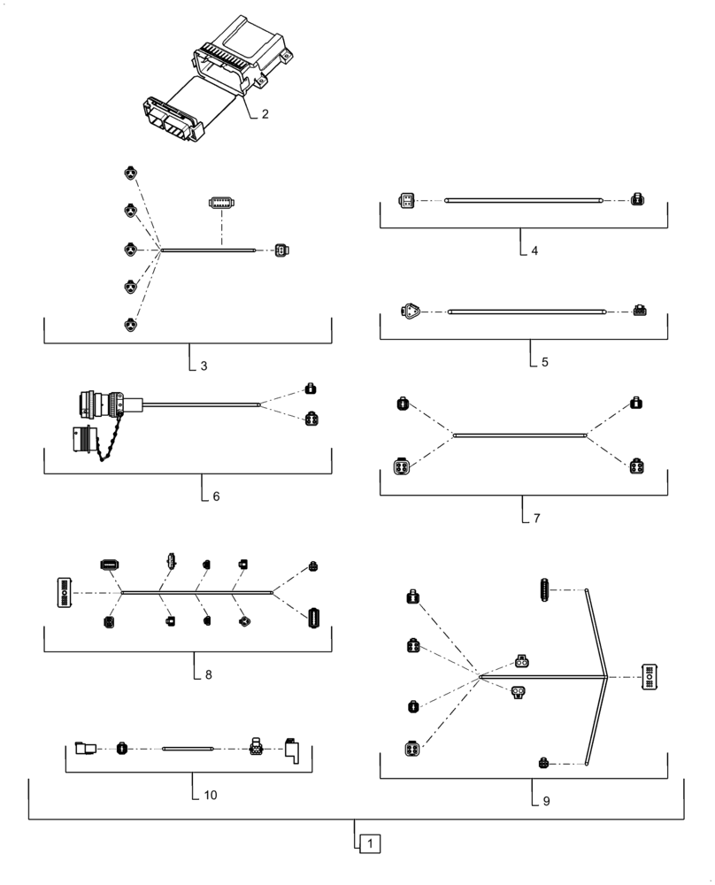 Схема запчастей Case IH 920 - (55.100.AA[01]) - ACCUCONTROL ELECTRICAL SYSTEM Invalid section
