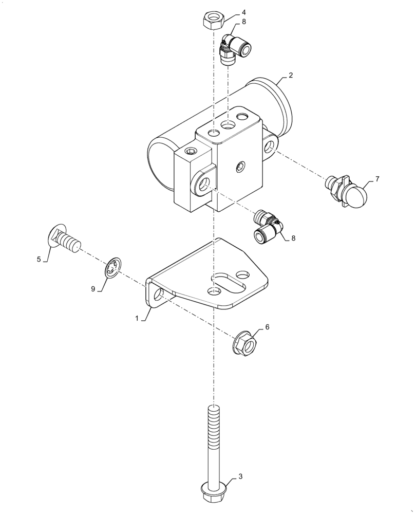 Схема запчастей Case IH 7140 - (36.100.AI) - GOVERNOR, AIR COMPRESSOR (36) - PNEUMATIC SYSTEM
