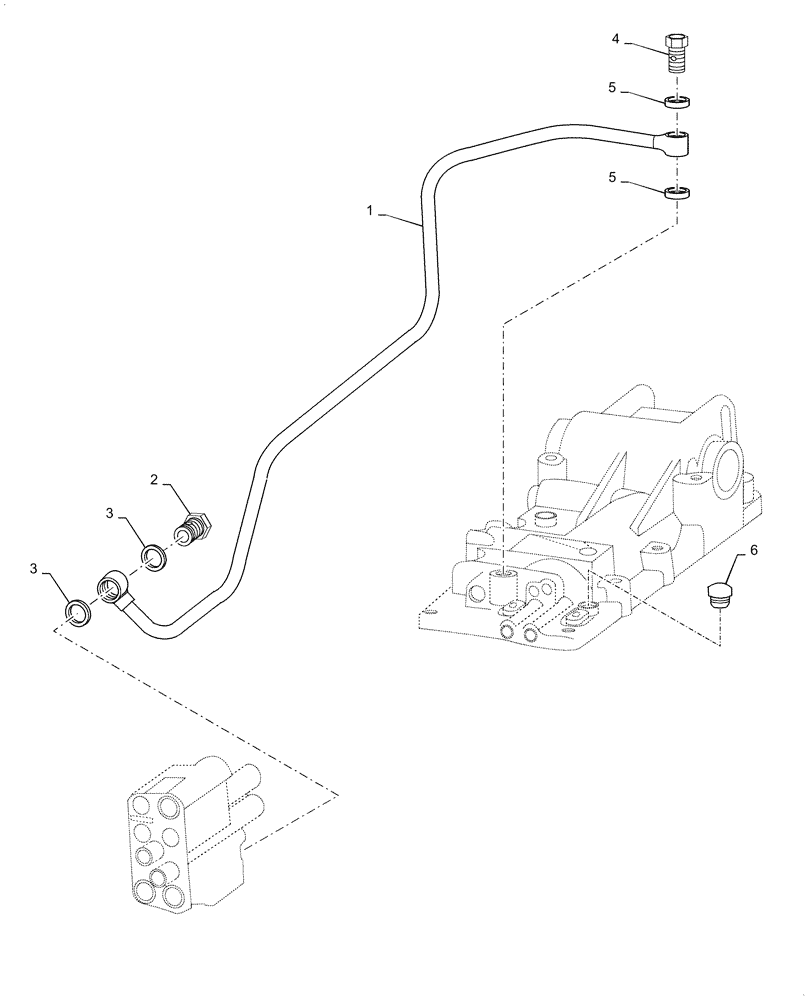 Схема запчастей Case IH FARMALL 40A - (35.300.040) - HYDRAULIC M/PRESSURE LINES (35) - HYDRAULIC SYSTEMS