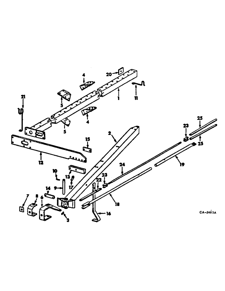 Схема запчастей Case IH 710 - (AP-09) - MAIN FRAME, 7 AND 8 FURROW, ON THE LAND 