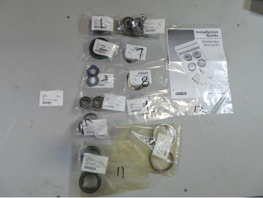 Схема запчастей Case IH 820 - (B-09) - KIT BEARING WOBBLE BOX (58) - ATTACHMENTS/HEADERS