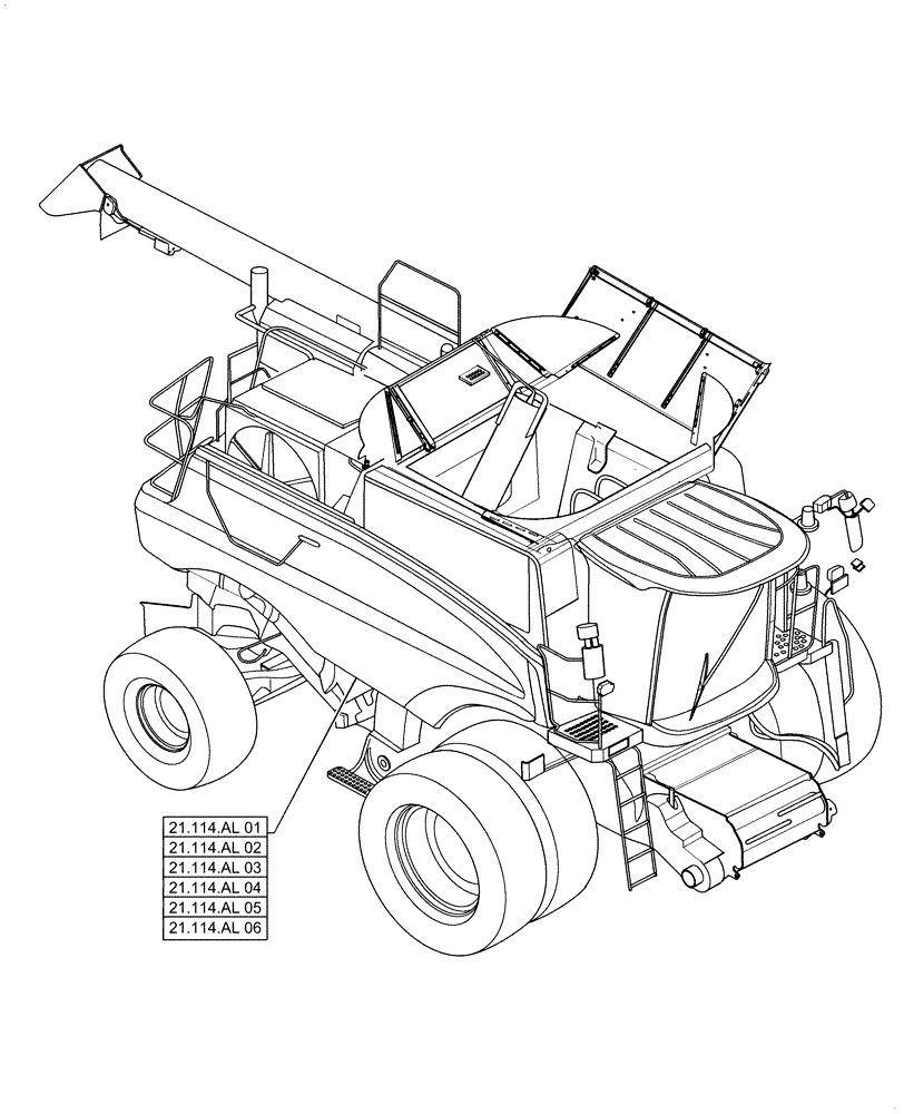 Схема запчастей Case IH 7140 - (21.000.00) - SECTION INDEX - TRANSMISSION (21) - TRANSMISSION