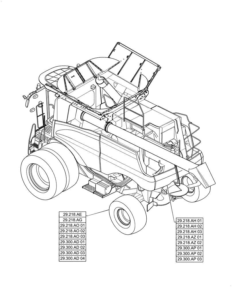 Схема запчастей Case IH 5140 - (29.000.00) - SECTION INDEX - HYDROSTATIC TRANSMISSION (29) - HYDROSTATIC DRIVE