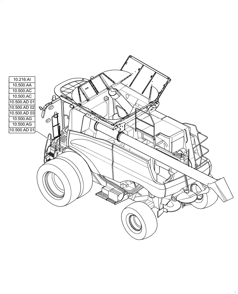 Схема запчастей Case IH 6140 - (10.000.00[02]) - SECTION INDEX - ENGINE (10) - ENGINE