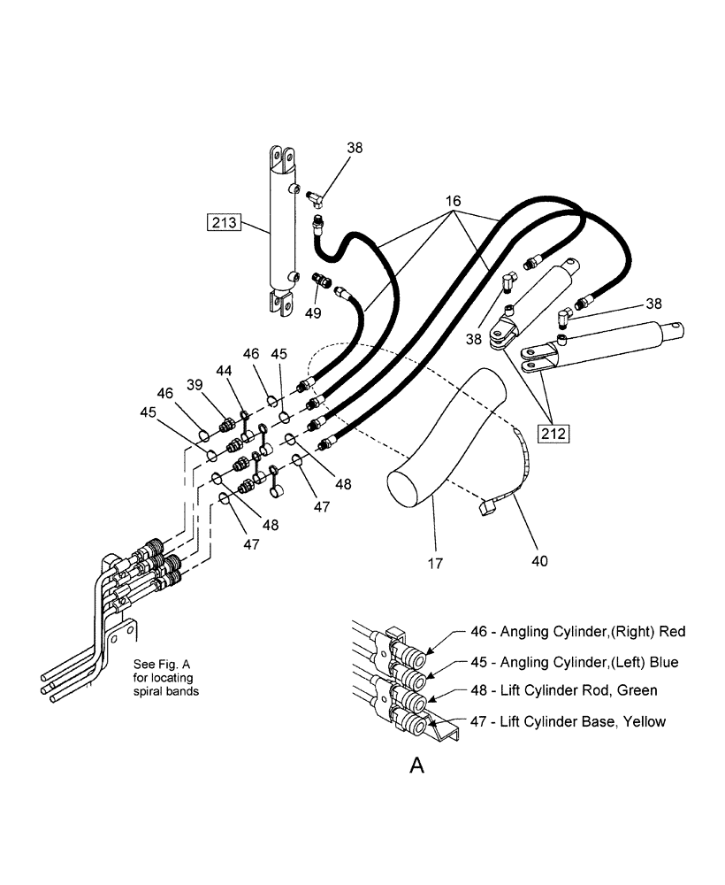 Схема запчастей Case IH BMX184 - (111) - HYDRAULICS (00) - COMPLETE MACHINE