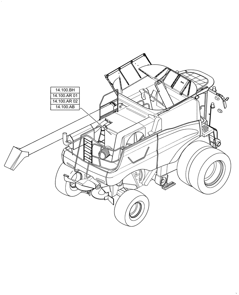 Схема запчастей Case IH 6140 - (14.000.00) - SECTION INDEX - MAIN GEARBOX & DRIVE (14) - MAIN GEARBOX & DRIVE