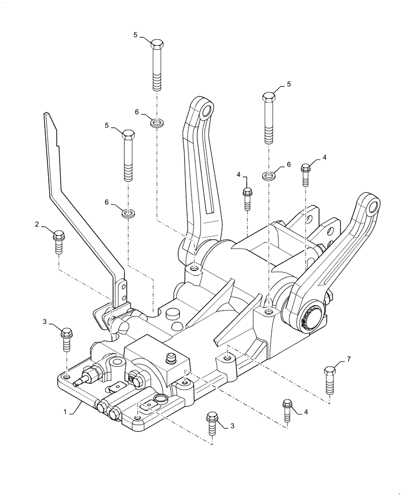 Схема запчастей Case IH FARMALL 40A - (37.110.010[01]) - HYDRAULIC HOUSING (37) - HITCHES, DRAWBARS & IMPLEMENT COUPLINGS