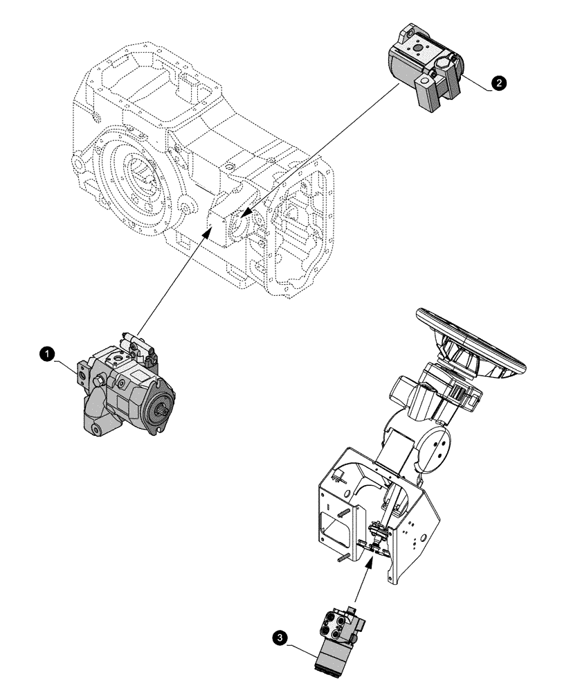 Схема запчастей Case IH MAXXUM 115 - (05.100.04[05]) - MAINTENANCE PARTS - PUMPS (05) - SERVICE & MAINTENANCE