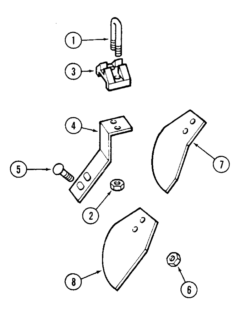 Схема запчастей Case IH RP - (202) - SCRAPERS - REAR GANG 16 FOOT (4.9 M) CUT, 10-1/2 INCH (266.7 