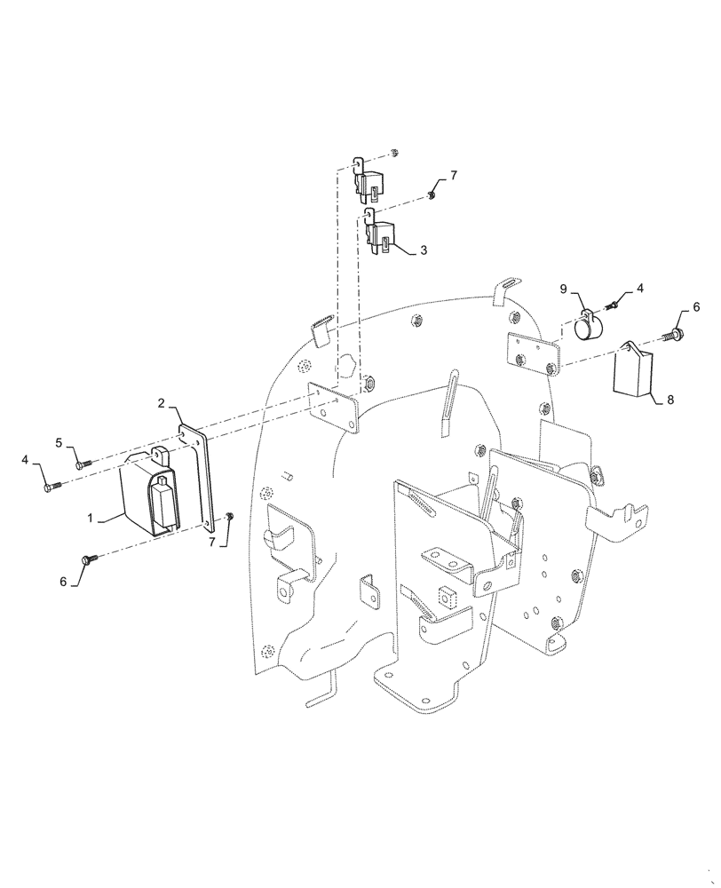 Схема запчастей Case IH FARMALL 30A - (55.302.AI[01]) - RELAY (55) - ELECTRICAL SYSTEMS