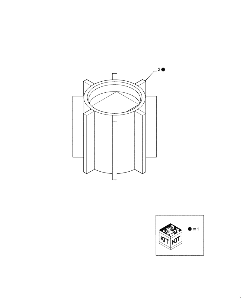 Схема запчастей Case IH 1230 - (75.110.06[01]) - KIT FEED ROLLER (75) - SOIL PREPARATION