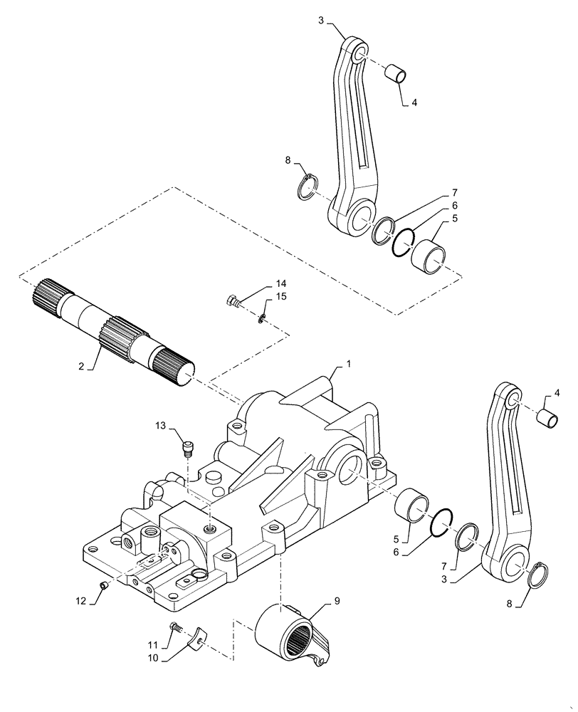 Схема запчастей Case IH FARMALL 35C - (37.110.AM[01]) - 3 POINT HITCH HOUSING GEAR SHAFT (37) - HITCHES, DRAWBARS & IMPLEMENT COUPLINGS
