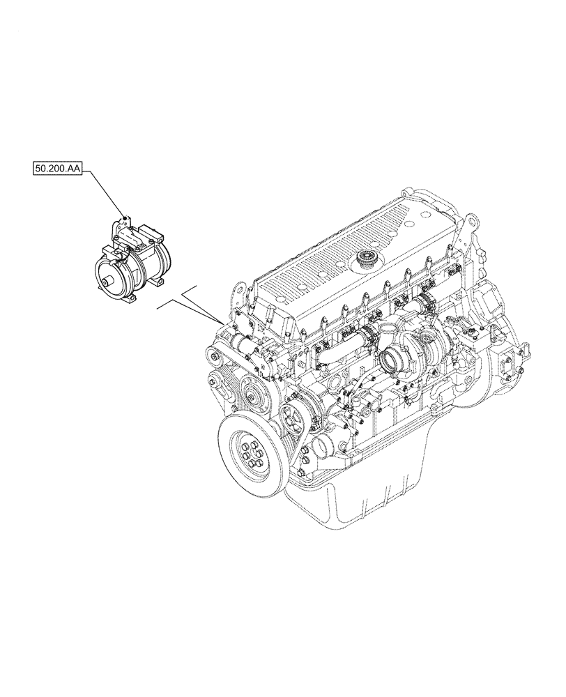 Схема запчастей Case IH F3JFE613A B005 - (00.000.50) - PICTORIAL INDEX - CAB CLIMATE CONTROL (00) - GENERAL & PICTORIAL INDEX
