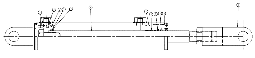 Схема запчастей Case IH SPX4260 - (07-001) - STEERING Cylinders