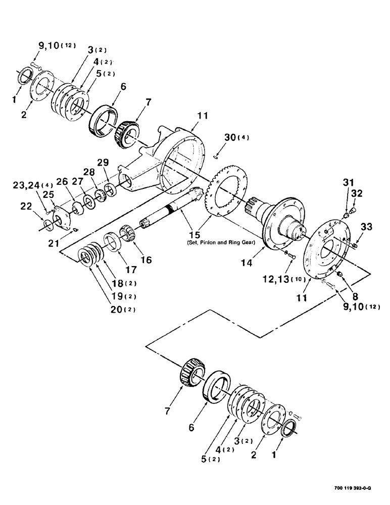 Схема запчастей Case IH 8545 - (2-16) - GEARBOX ASSEMBLY (700119392 GEARBOX ASSEMBLY COMPLETE) Driveline