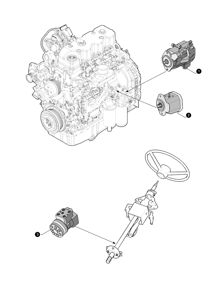 Схема запчастей Case IH PUMA 170 - (05.100.04[05]) - MAINTENANCE PARTS - PUMPS (05) - SERVICE & MAINTENANCE