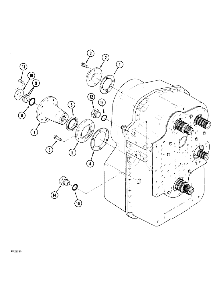 Схема запчастей Case IH 9330 - (6-006) - TRANSMISSION ASSEMBLY (06) - POWER TRAIN