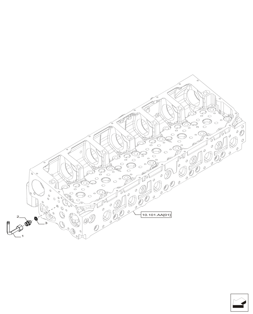 Схема запчастей Case IH F2CFP613C H006 - (10.101.AD[02]) - EXPANSION PLUG (10) - ENGINE