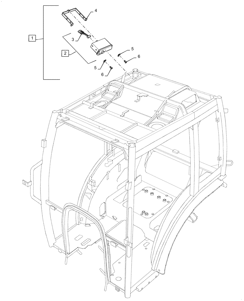 Схема запчастей Case IH FARMALL 40C - (55.512.AA[03]) - RADIO, FARMALL (55) - ELECTRICAL SYSTEMS