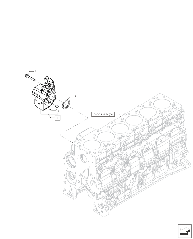 Схема запчастей Case IH F4HFP613B H005 - (10.400.AP) - RADIATOR HOSE (10) - ENGINE