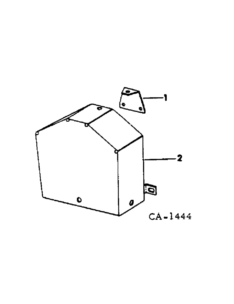 Схема запчастей Case IH 1050A - (D-9) - 1050A LOADER, PUMP DRIVE SHIELD / PRODUCT GRAPHICS 