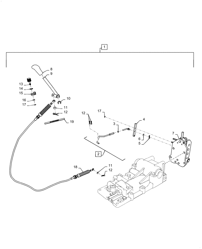 Схема запчастей Case IH FARMALL 50C - (37.108.AG[02]) - CONTROL LINK KIT, FARMALL 40C, 50C (37) - HITCHES, DRAWBARS & IMPLEMENT COUPLINGS