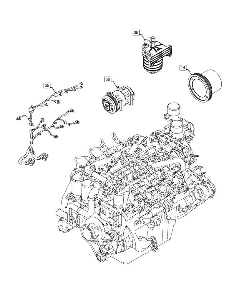 Схема запчастей Case IH FVAE2884X B200 - (00.000.00) - PICTORIAL INDEX - MAIN SECTIONS (00) - GENERAL & PICTORIAL INDEX