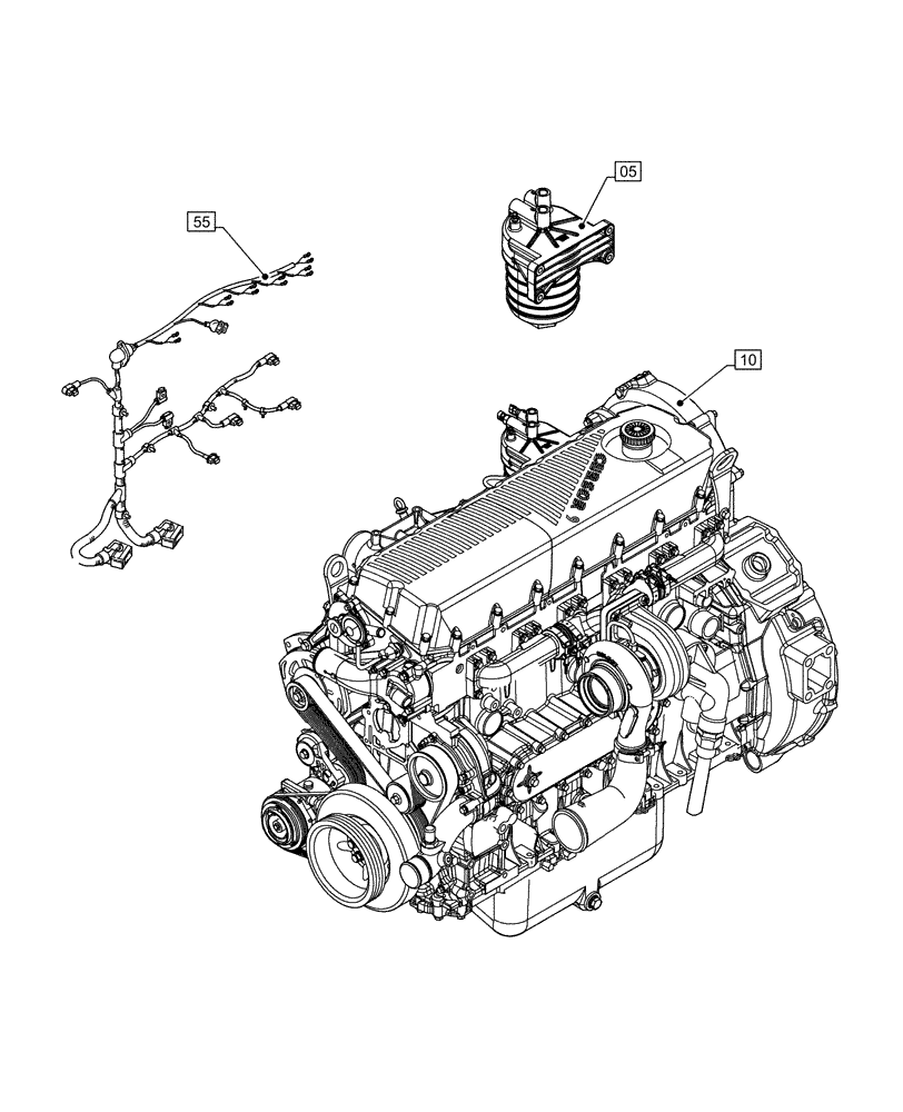 Схема запчастей Case IH F2CFE613F B041 - (00.000.00) - PICTORIAL INDEX - MAIN SECTIONS (00) - GENERAL & PICTORIAL INDEX