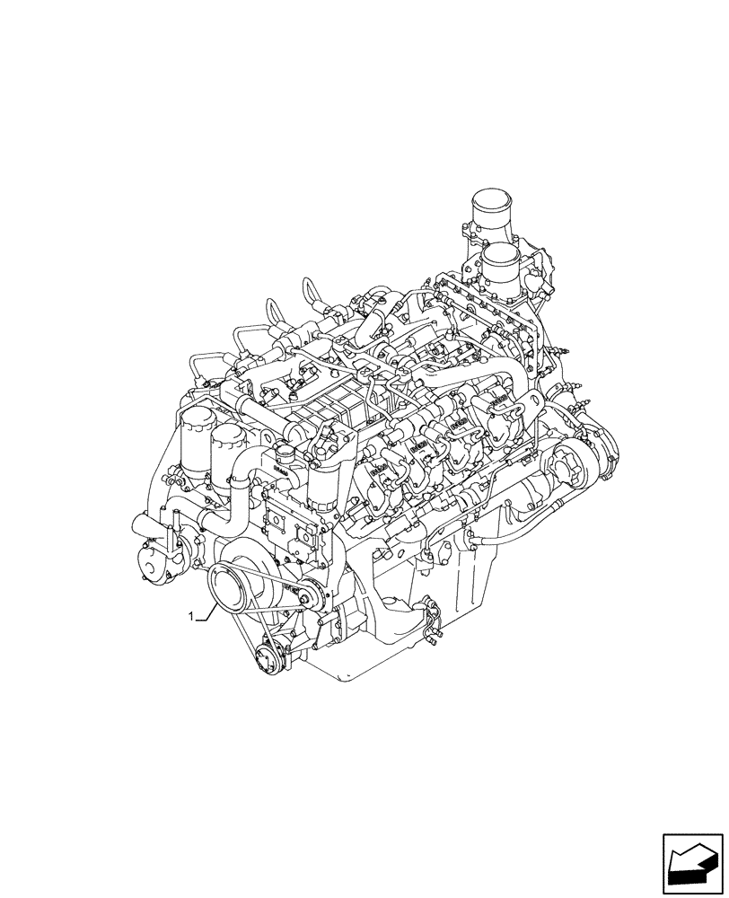 Схема запчастей Case IH FVAE2884X B200 - (10.001.AD) - ENGINE (10) - ENGINE
