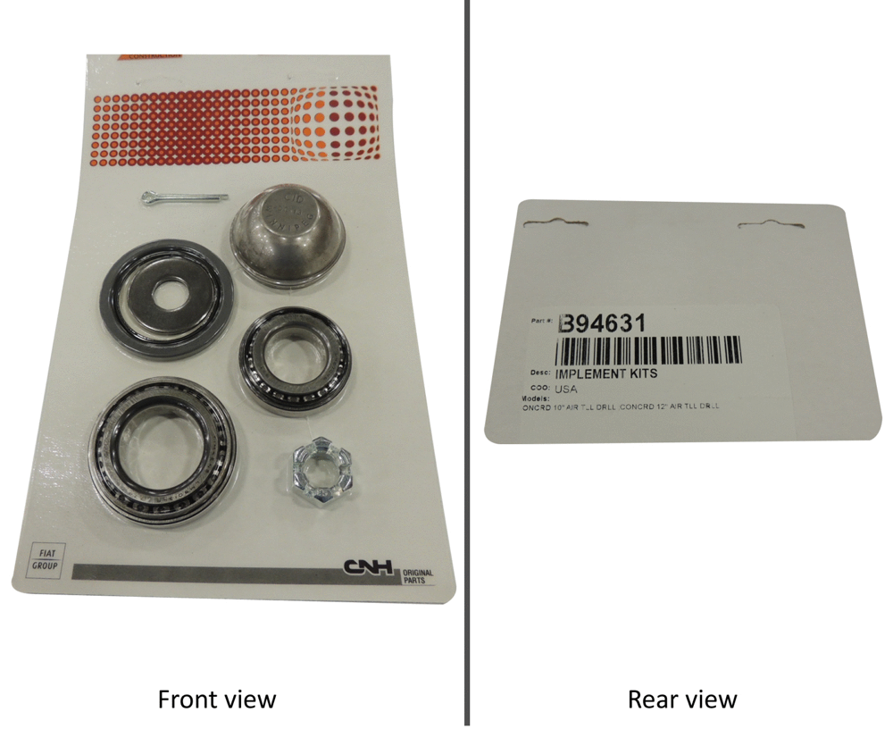 Схема запчастей Case IH 30 - (44.100.03) - KIT CASTER WHEEL BEARING (44) - WHEELS