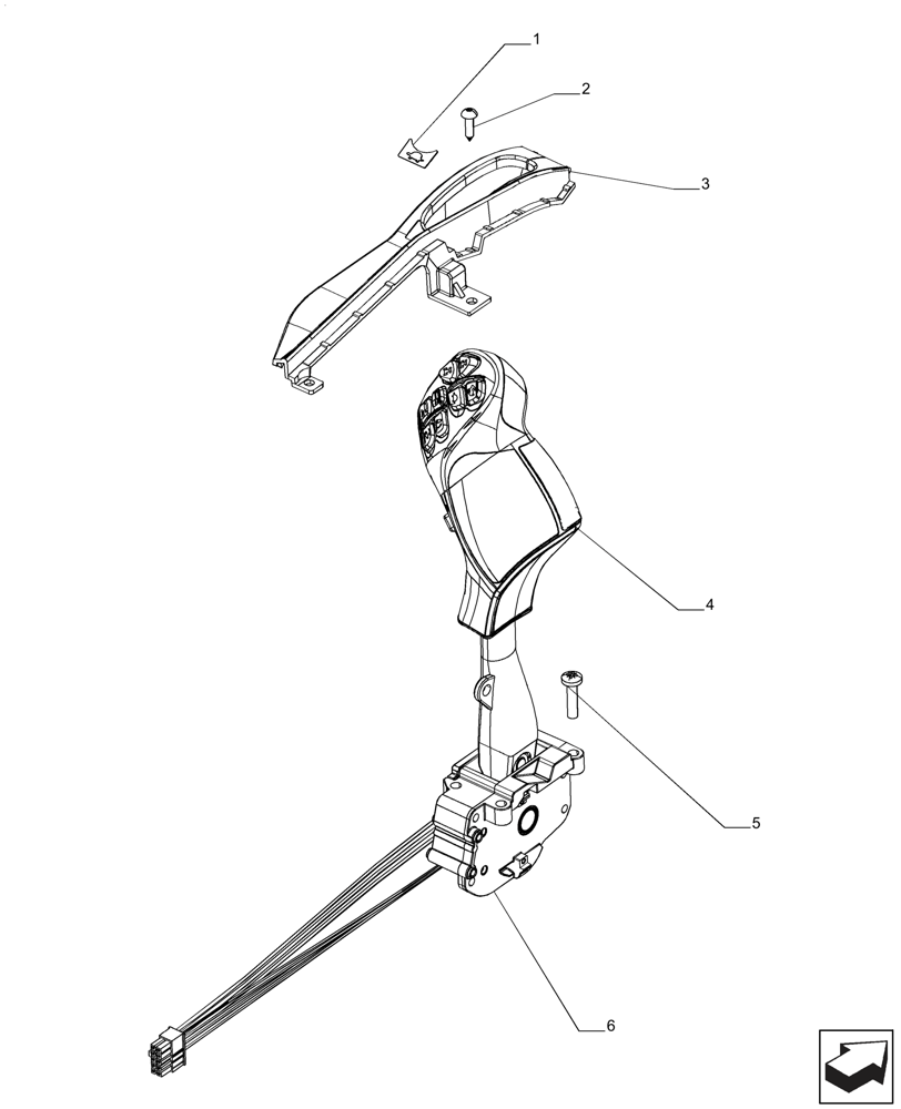 Схема запчастей Case IH PUMA 200 - (55.512.CS[02]) - ELECTRIC SHIFT PTO AND GARU CABLES (55) - ELECTRICAL SYSTEMS