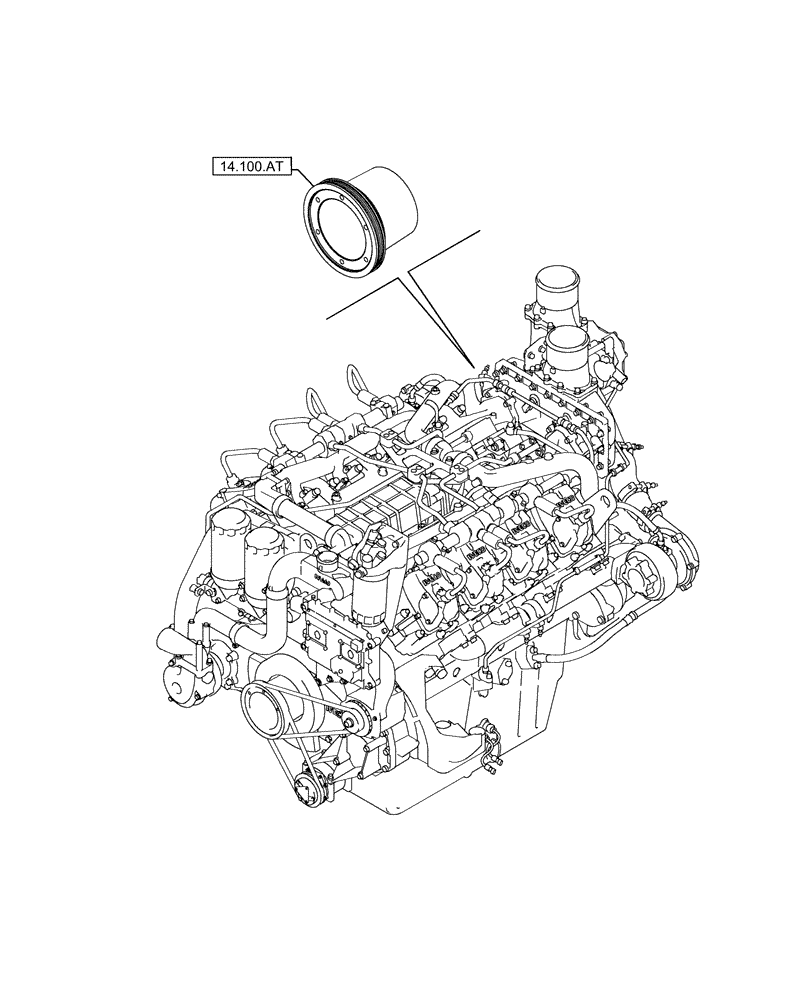 Схема запчастей Case IH FVAE2884X B200 - (14.000.00) - SECTION INDEX - MAIN GEAR BOX AND DRIVE (14) - MAIN GEARBOX & DRIVE