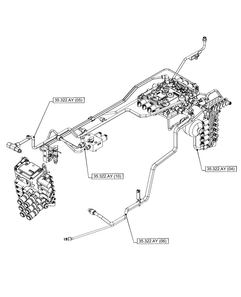Схема запчастей Case IH PUMA 165 CVT - (35.000.00[07]) - SECTION INDEX - HYDRAULIC SYSTEMS (35) - HYDRAULIC SYSTEMS