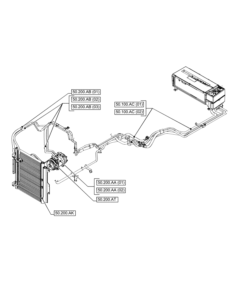 Схема запчастей Case IH PUMA 165 - (50.000.00[01]) - SECTION INDEX - CAB CLIMATE CONTROL (50) - CAB CLIMATE CONTROL