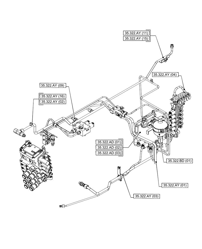 Схема запчастей Case IH PUMA 165 - (33.000.00[05]) - SECTION INDEX - BRAKES & CONTROLS (33) - BRAKES & CONTROLS