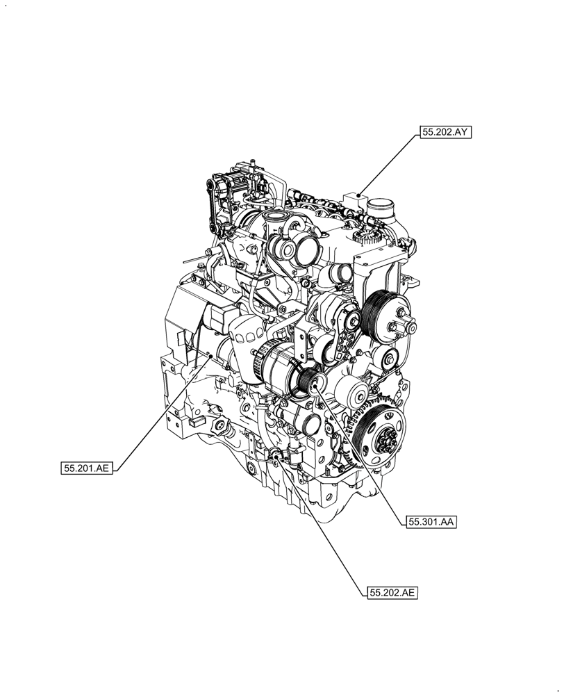 Схема запчастей Case IH FARMALL 110A - (00.000.55[01]) - PICTORIAL INDEX - ELECTRICAL SYSTEMS (00) - GENERAL & PICTORIAL INDEX