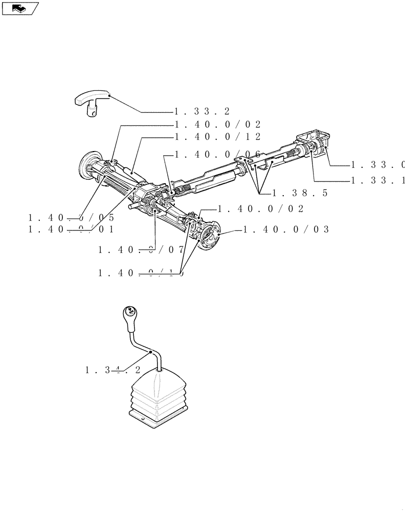 Схема запчастей Case IH FARMALL 65C - (SEC. 04) - FRONT AXLE (00) - GENERAL