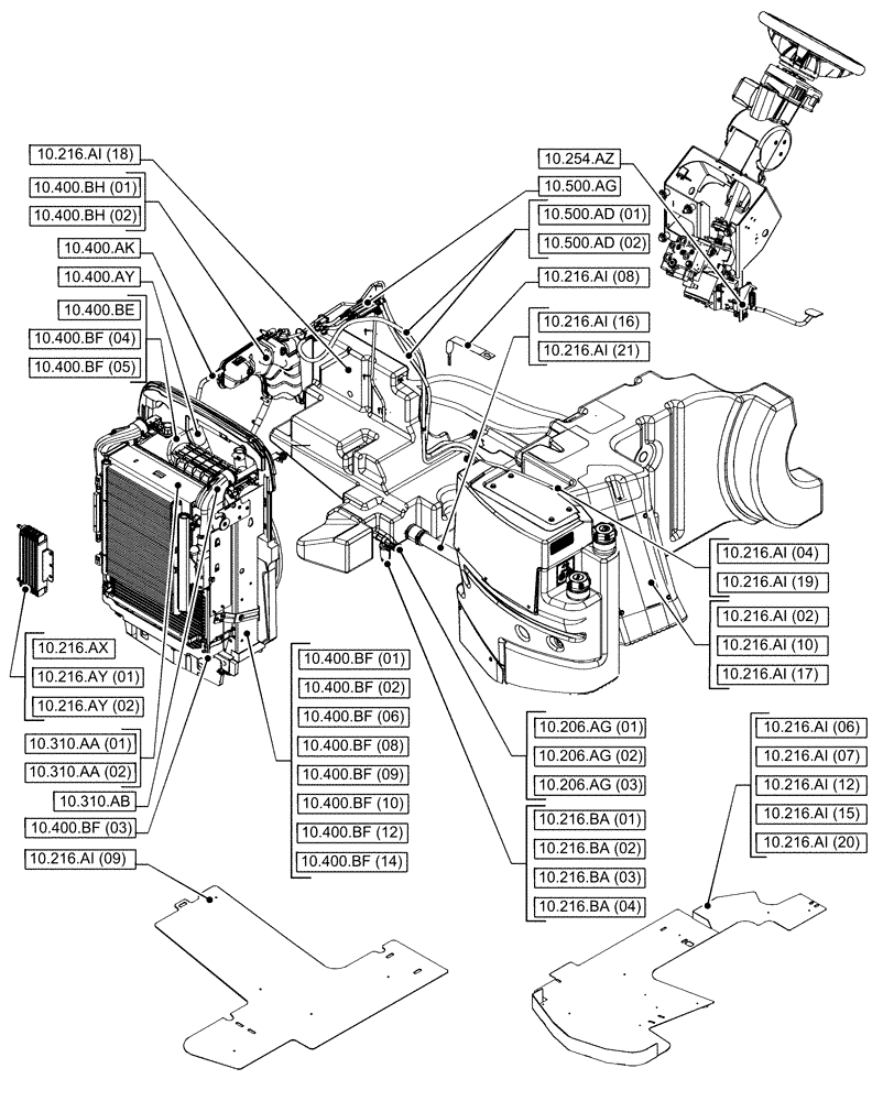 Схема запчастей Case IH PUMA 200 - (10.000.00[02]) - SECTION INDEX - ENGINE (10) - ENGINE