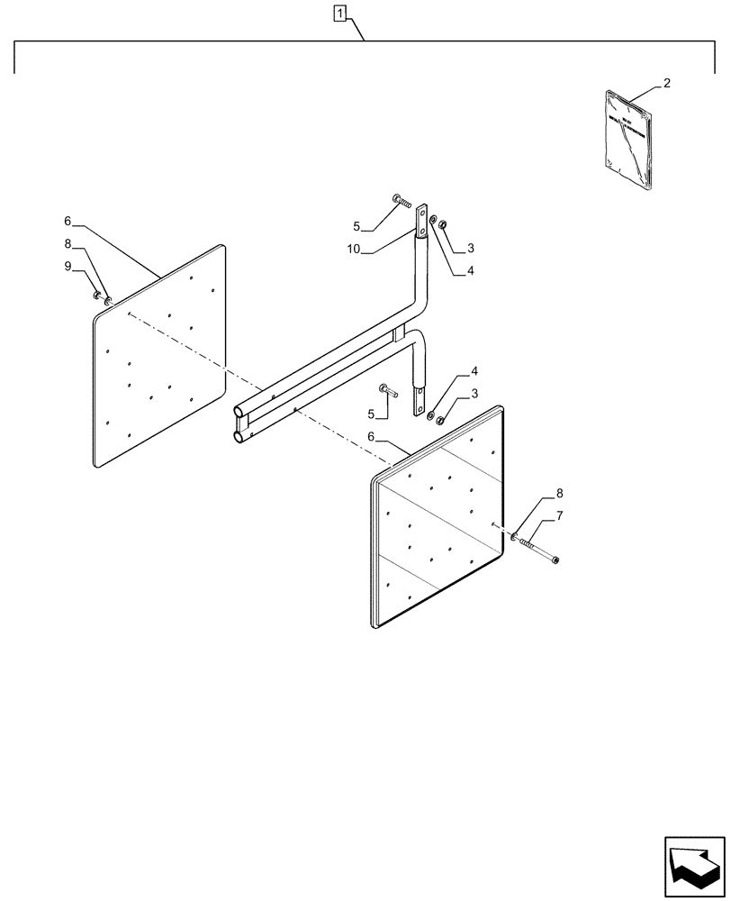 Схема запчастей Case IH PUMA 200 CVT - (88.100.90[04]) - DIA KIT, MARKER (88) - ACCESSORIES