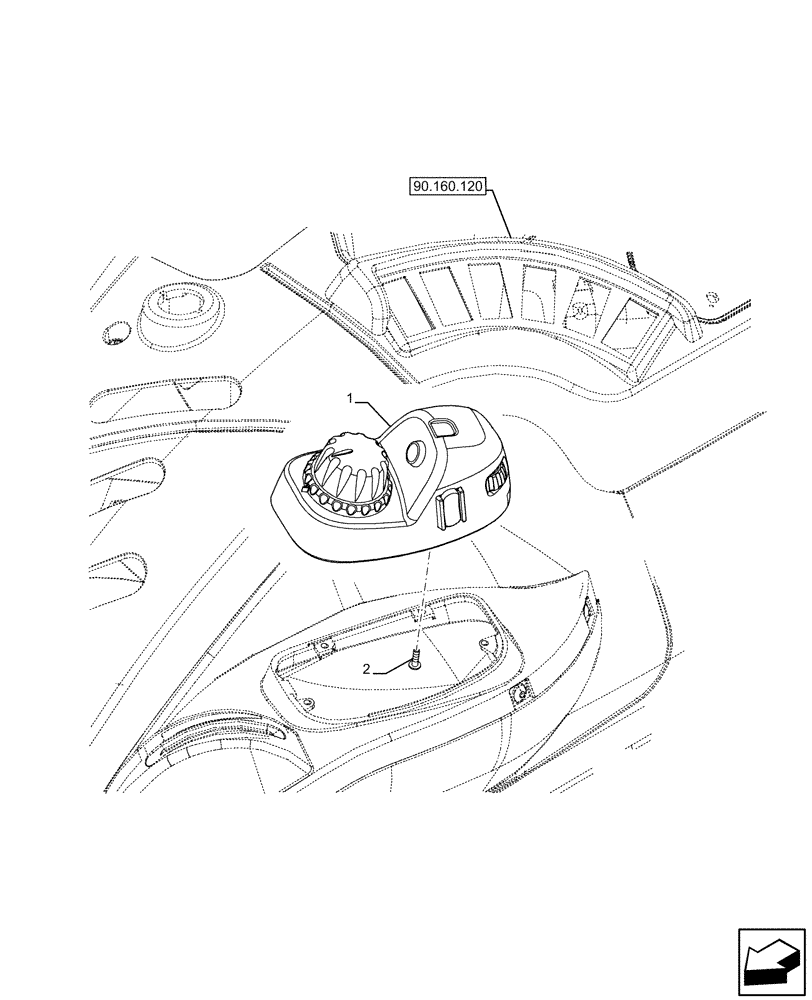 Схема запчастей Case IH FARMALL 110U - (55.523.030) - VAR - 758289 - HYDRAULIC LIFT, CONTROL DEVICE (55) - ELECTRICAL SYSTEMS