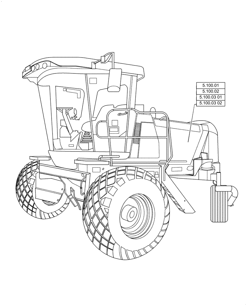 Схема запчастей Case IH WD1204 - (00.000.05) - PICTORIAL INDEX - MACHINE COMPLETION AND EQUIPMENT (00) - GENERAL & PICTORIAL INDEX