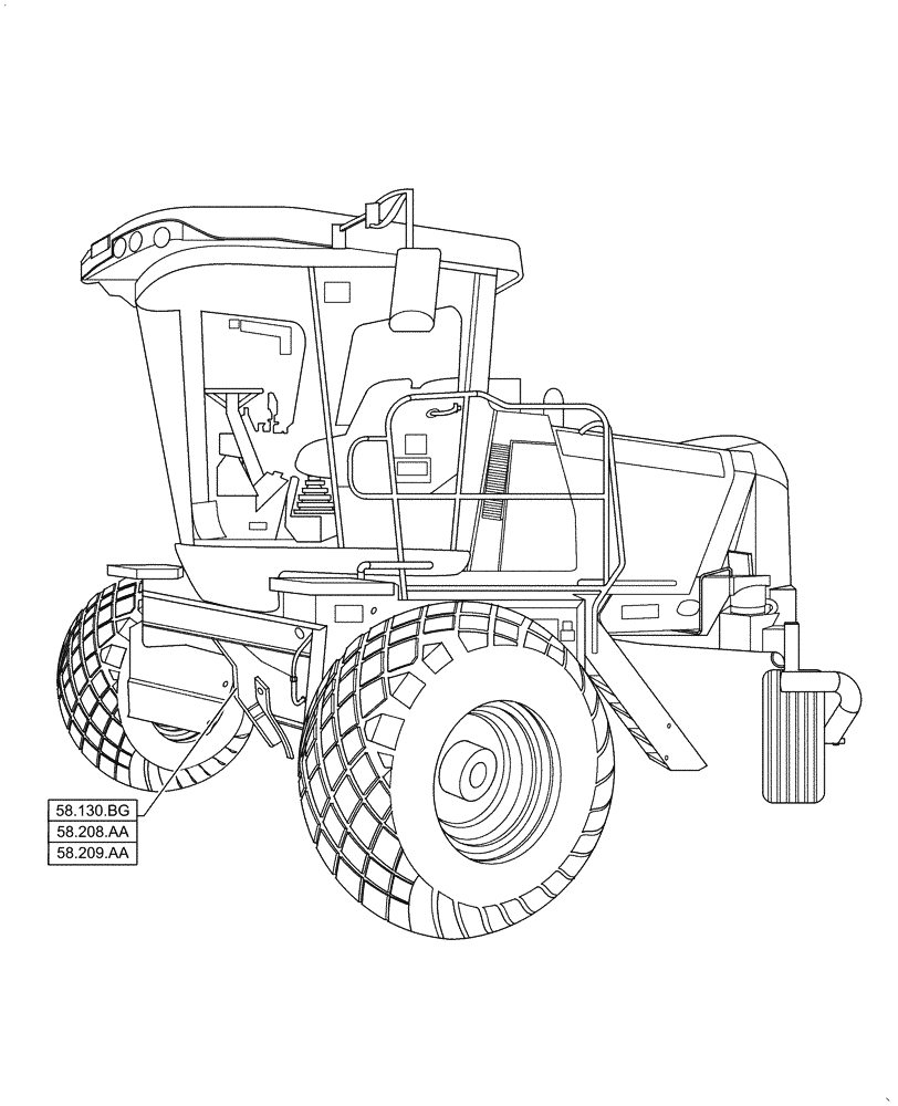 Схема запчастей Case IH WD1204 - (00.000.58) - PICTORIAL INDEX - ATTACHMENTS/HEADERS (00) - GENERAL & PICTORIAL INDEX