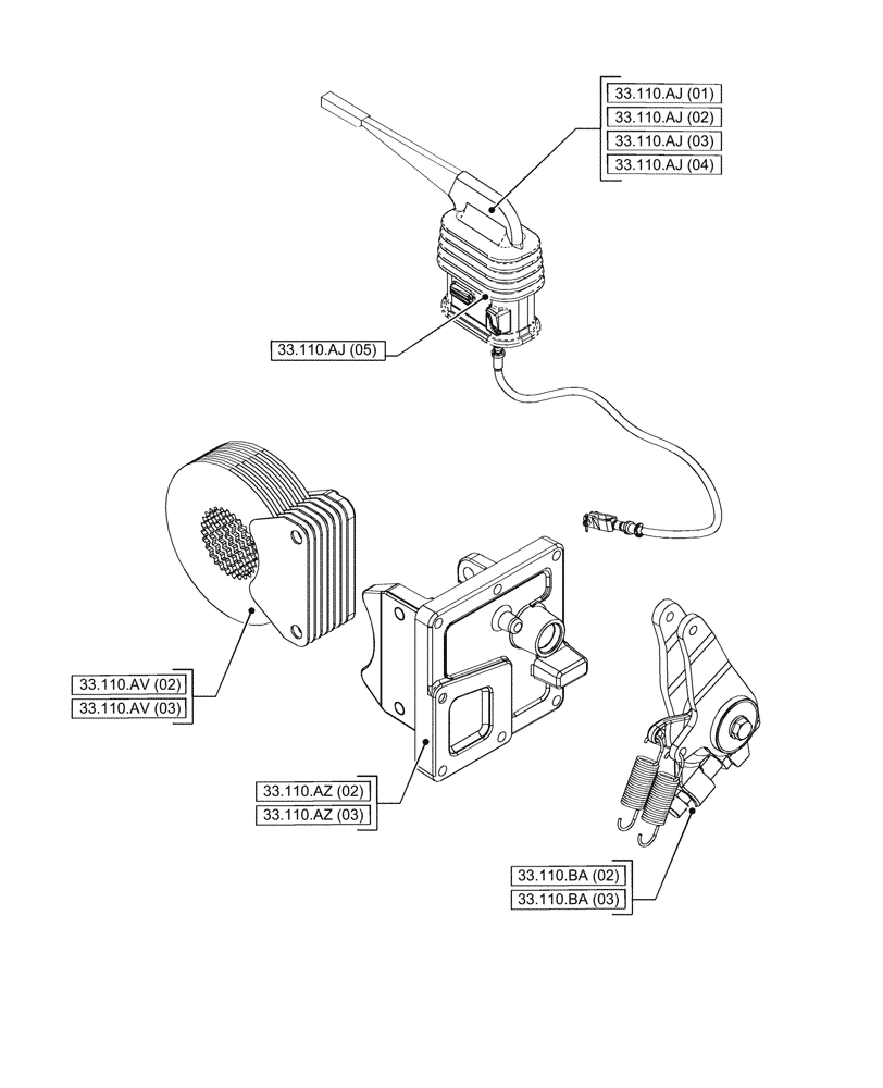 Схема запчастей Case IH PUMA 200 CVT - (33.000.00[01]) - SECTION INDEX - BRAKES & CONTROLS (33) - BRAKES & CONTROLS