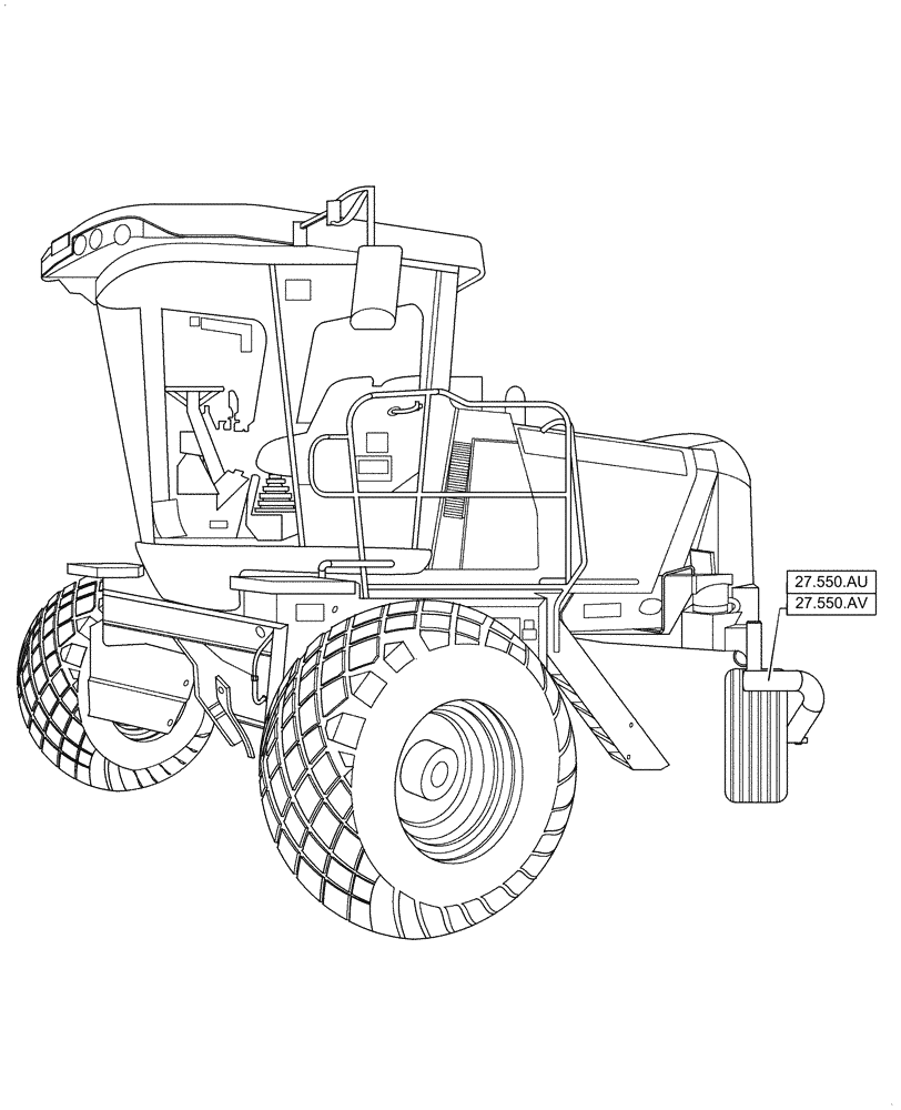 Схема запчастей Case IH WD1204 - (00.000.27) - PICTORIAL INDEX - REAR AXLE SYSTEM (00) - GENERAL & PICTORIAL INDEX