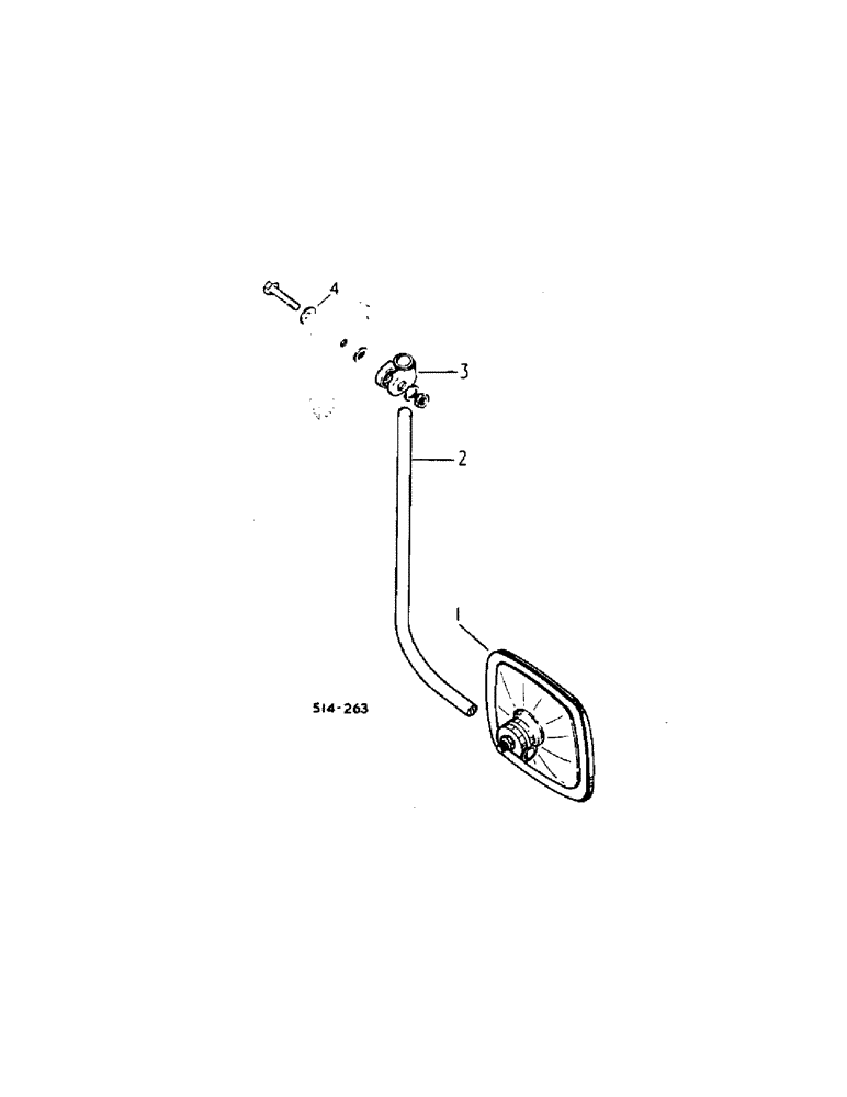 Схема запчастей Case IH 354 - (6-80[A]) - ATTACHMENTS, WING MIRROR, TRACTOR WITH CAB Attachments