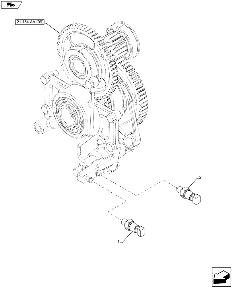 Схема запчастей Case IH FARMALL 115U - (55.022.AB[03]) - VAR - 334114 - TEMPERATURE SWITCH (55) - ELECTRICAL SYSTEMS