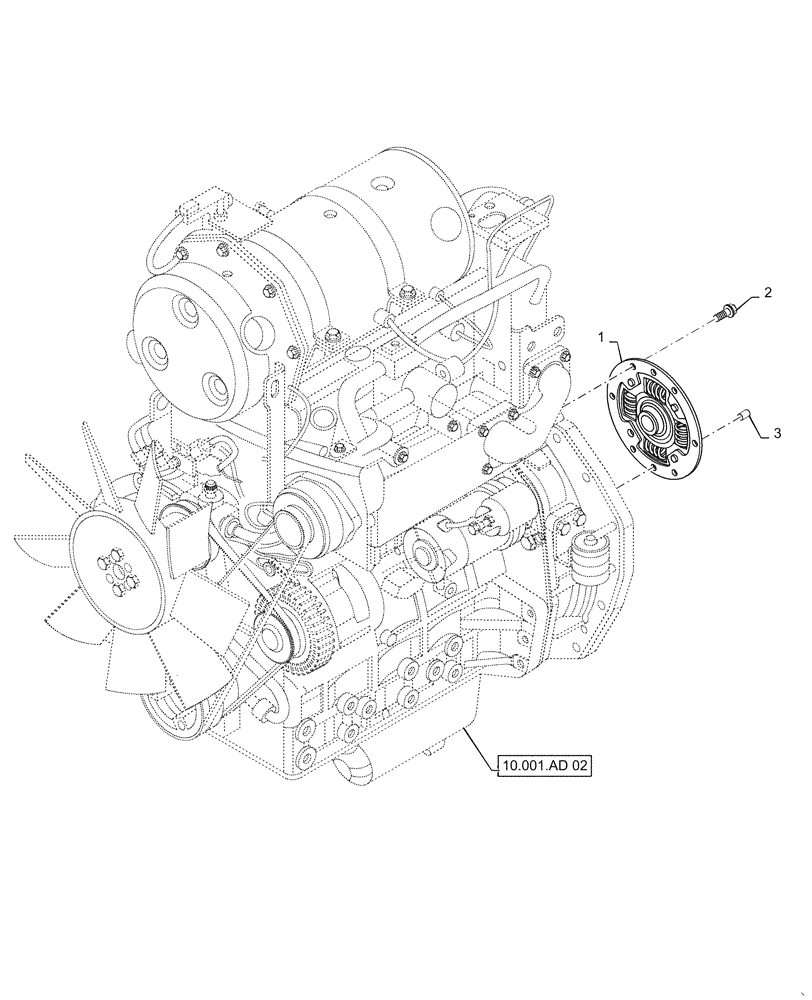 Схема запчастей Case IH FARMALL 40C - (18.112.AC[02]) - DAMPER, FARMALL 40C, 50C (18) - CLUTCH
